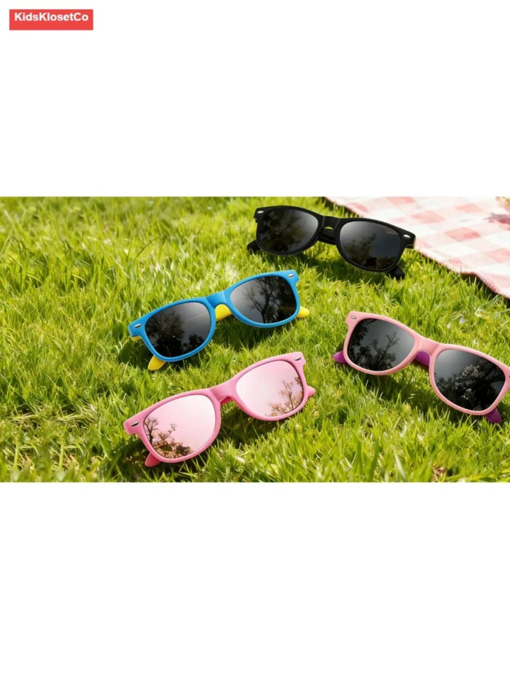 Polarized Kids Sunglasses 3 Pack Flexible TPEE Frame UV Protection